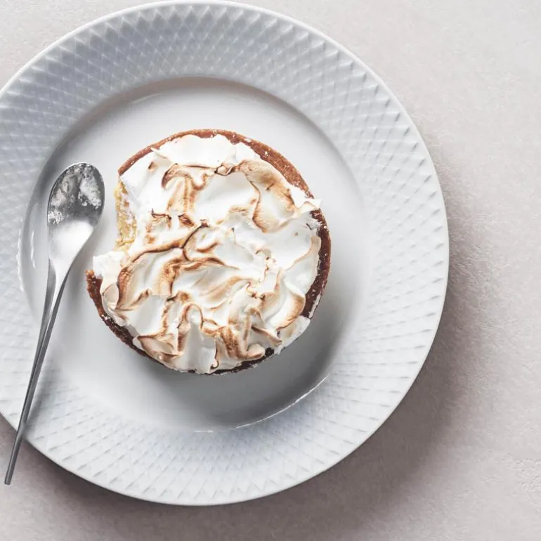 Rhombe tallerken 21 cm hvit