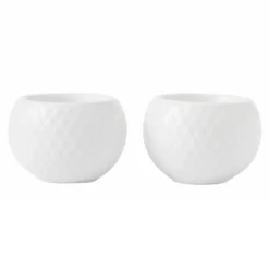 Rhombe telyslykt 6,5 cm hvit