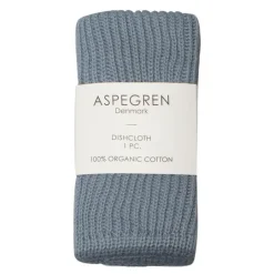 Ripple kjøkkenklut strikket 26x26 cm pale blue