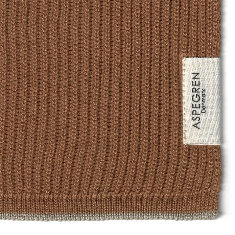 Ripple kjøkkenklut strikket 26x26 cm camel