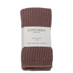 Ripple kjøkkenklut strikket 26x26 cm elderberry