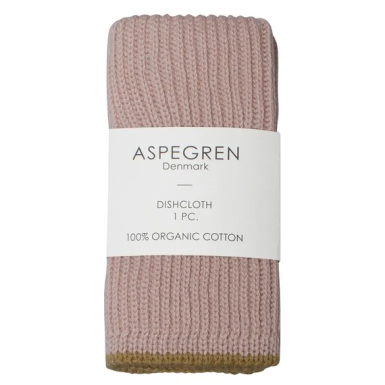 Ripple kjøkkenklut strikket 26x26 cm powder