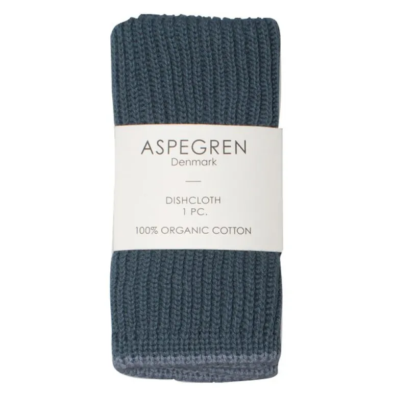 Ripple kjøkkenklut strikket 26x26 cm navy blue