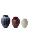 Ripple mini vaser 11 cm 3 stk ripple berry/sand/dark blue