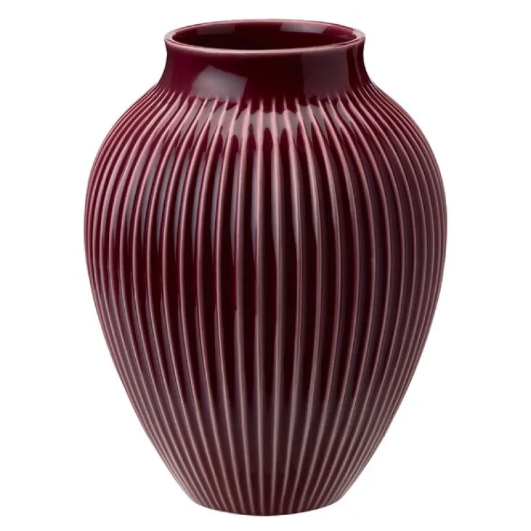 Ripple vase 20 cm berry