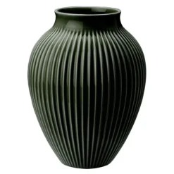 Ripple vase 27 cm dark green