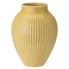 Ripple vase 20 cm gul