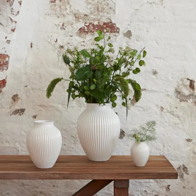 Ripple vase 12,5 cm hvit