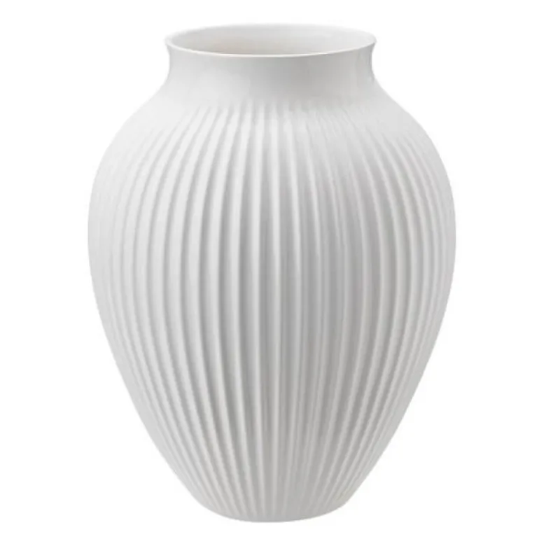 Ripple vase 27 cm hvit