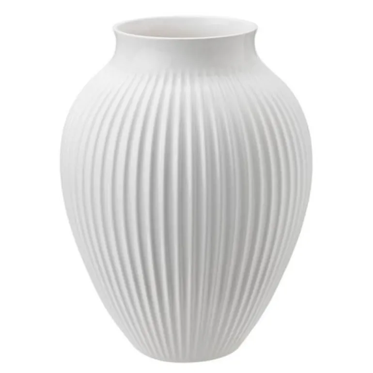 Ripple vase 35 cm hvit