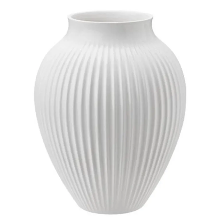 Ripple vase 20 cm hvit