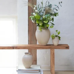 Ripple vase 20 cm sand