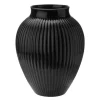 Ripple vase 27 cm svart