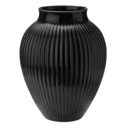 Ripple vase 27 cm svart