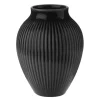 Ripple vase 12,5 cm svart