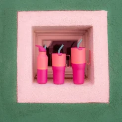 Rise vakumflaske 0,47L med sportslokk Pink Lemonade Kaleidoscope