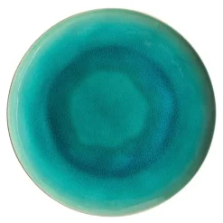 Riviera tallerken flat 27 cm azurblå/svart
