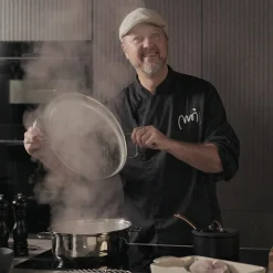 Rix fiskegryte m/rist 6L/2,5L børstet/blank