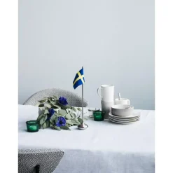 RO bordflagg svensk H35 cm sølv