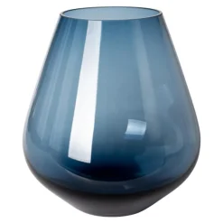 Rocks stormlykt/vase 22 cm blå