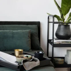 Roll trillebord 42x38x85 cm svart