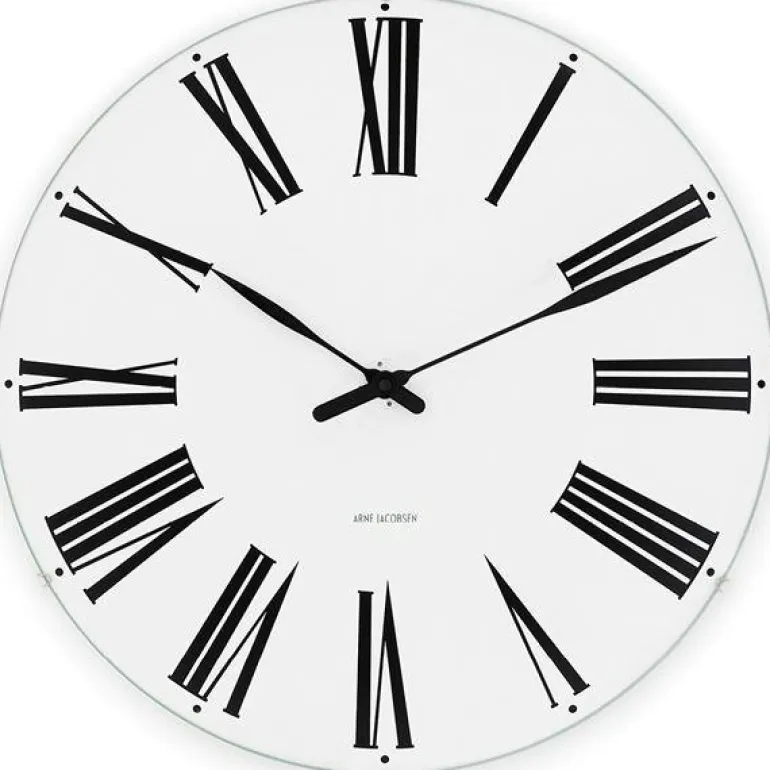 Roman veggur 48 cm hvit