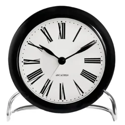 Roman vekkeklokke svart