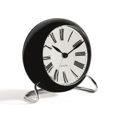 Roman vekkeklokke svart