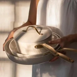 Royal Pearl stekepanne 28 cm hvit