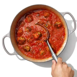 Røre- og serveringsskje i stål