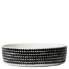 Räsymatto serveringsskål 3L svart/hvit