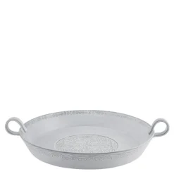 Rua Nova skål 35 cm lav antikkhvit