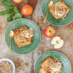 Rua Nova tallerken flat 22 cm grønn