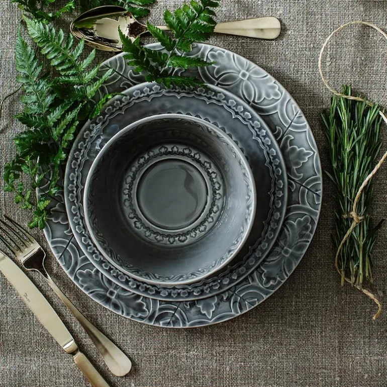 Rua Nova tallerken flat 28 cm antrasitt