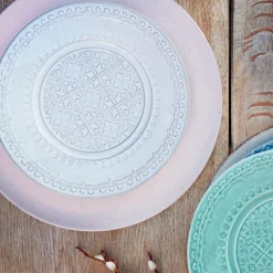 Rua Nova tallerken flat 22 cm antikkhvit