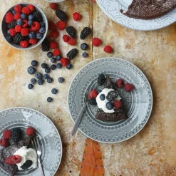 Rua Nova tallerken flat 22 cm antrasitt