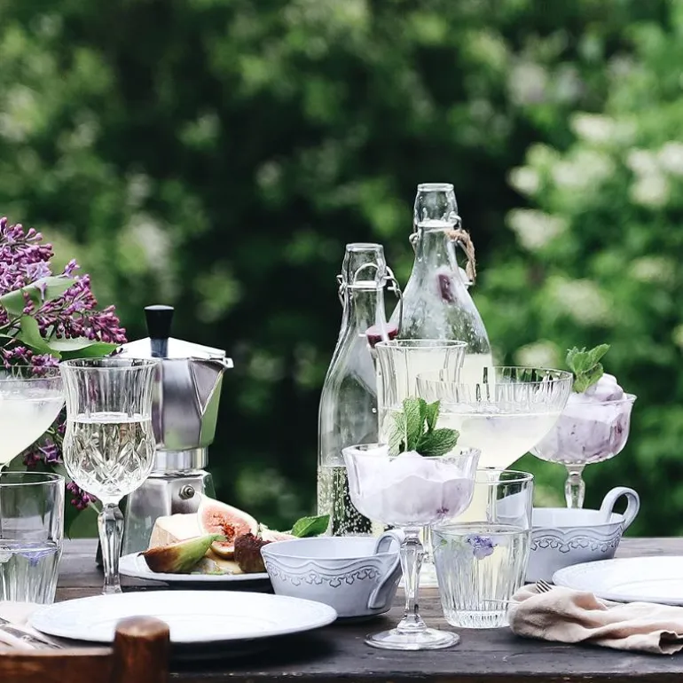 Rua Nova tekopp med fat 20 cl antikkhvit