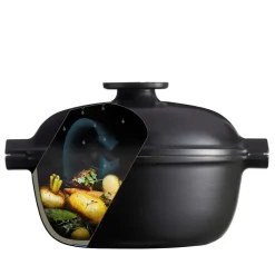 Rund gryte cocotte 4L 30x27 cm mørkegrå