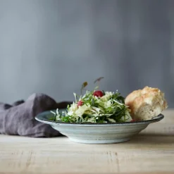 Rustic dyp tallerken 25 cm grå/blå