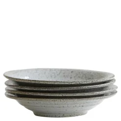 Rustic dyp tallerken 25 cm grå/blå