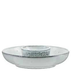 Rustic eggeglass 10 cm grå/blå