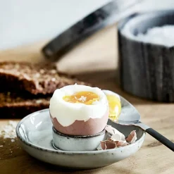 Rustic eggeglass 10 cm grå/blå