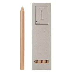 Rustic kronelys med spiss topp 2,1x29 cm walnut