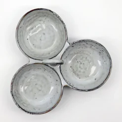 Rustic serveringsbolle 20 cm grå/blå