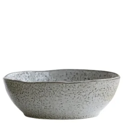 Rustic skål 21,5 cm grå/blå