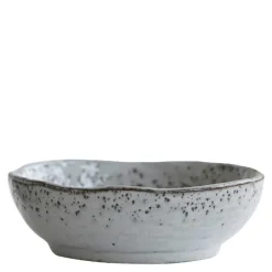 Rustic skål 14 cm grå/blå