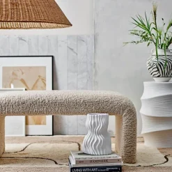 Sahal vase 25,5 cm hvit