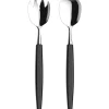 Salatbestikk 25,5 cm svart