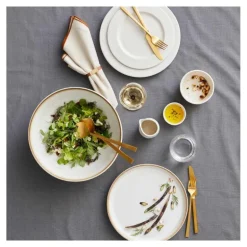 Salatsett messing matt