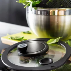 Salatslynge 5,4 L stål/svart
